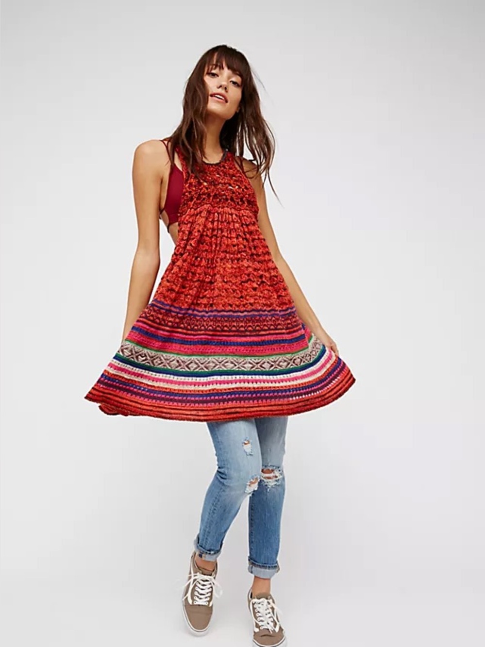 Free People Rare Hearts Tunic size small